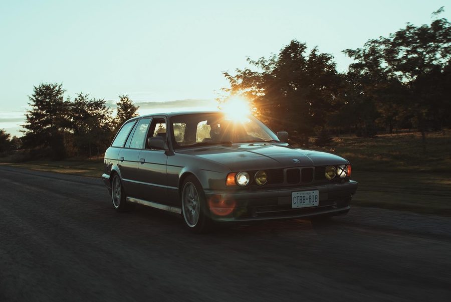 BMW at Sunset